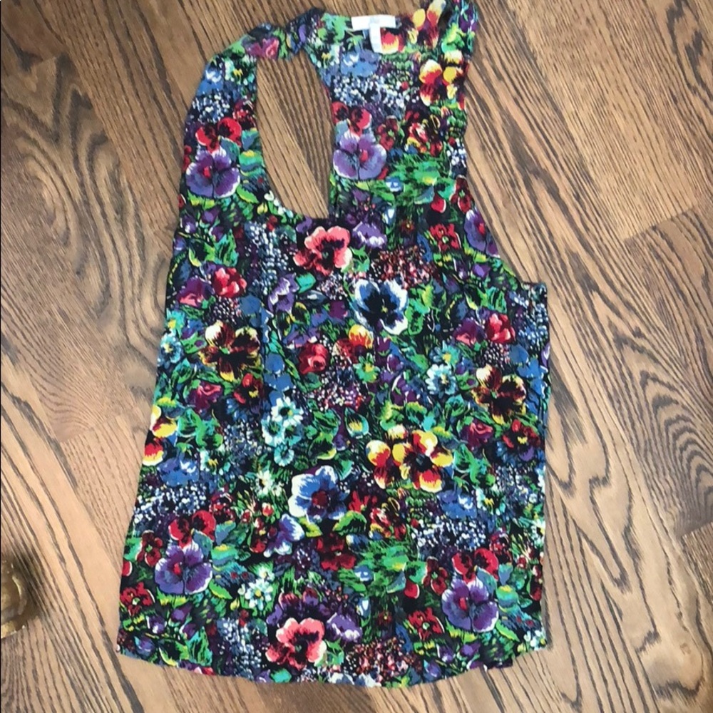 Joie silk racerback tank. M